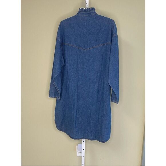 Overlover NWT Catalina Dress in Blue Denim Size M - Picture 2 of 5